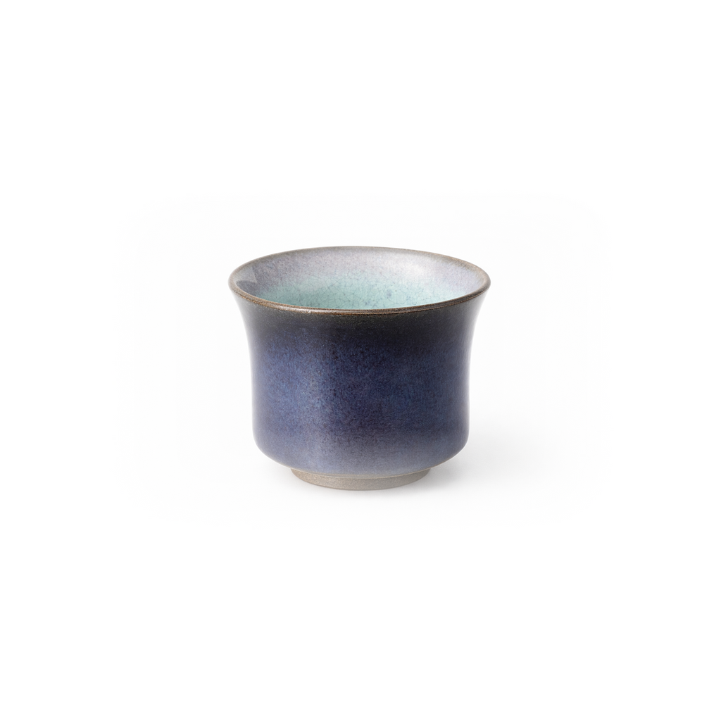 Moon-White & Blue-Purple Glaze Master Cup