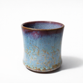 Sky-blue Glaze with Golden Flakes Teacup